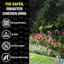 Boen Poultry Chicken Hex Netting Plastic Temporary Yard 4' x 50' - Black - Brand New