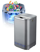 NAGUALEP NA2BASIC Electric Kitchen Composter, 0.66 Gal Countertop Bin - GRAY - Brand New
