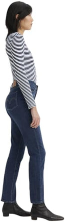 LEVI'S WOMEN'S CLASSIC STRAIGHT JEANS - SIZE: WOMEN 18 S - LAPIS DARK HORSE - Like New