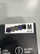 HURLEY MEN'S 5 PACK STRETCH BOXER BRIEFS - SIZE: MEN MEDIUM - MULTICOLOR - Like New
