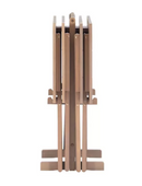 Linon Home Acacia Gray Tray Table Set B01GP0JUCC - NEW - Brand New