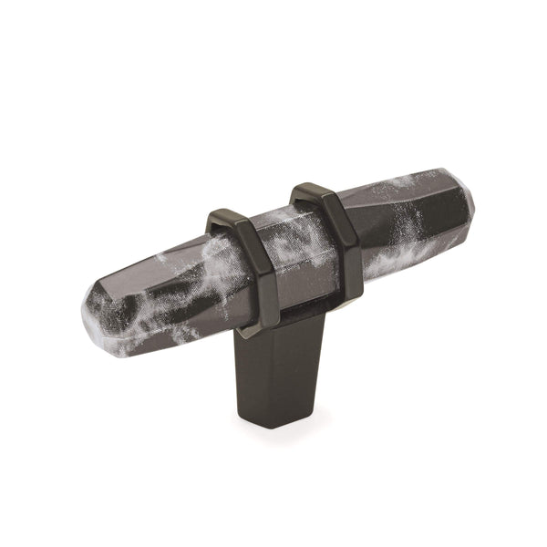 AMEROCK CARRIONE COLLECTION 2-1/2 IN. (64MM) KNOB BP36647MBKBBR - MARBLE BLACK - Brand New