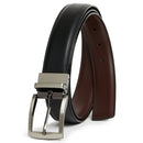 GIORGIO BRUTINI MEN'S REVERSIBLE STRETCH LEATHER BELT BLACK/BROWN SIZE L 36 - Brand New