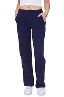 004537300202 Forever 21 Women Straight-Leg Twill Pants Navy Small - Like New