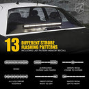 Xprite 31.5 Inch LED Traffic Advisor Strobe Light Bar 13 Mode Cigarette - White - Brand New