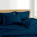 KATHY IRELAND 1000 THREAD COUNT STANDARD COTTON RICH 6PCS  SHEET KING BLUE COVE - Like New