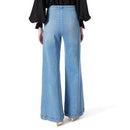 30241165 DEE OCLEPPO WOMEN ANNA HIGH RISE PULL ON PANT VINTAGE BLUE WASH M - Brand New