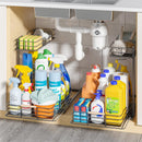 LAMU 2Pack Under Sink Organizers and Storage, 2 Tier Bathroom Kitchen Storage - Like New