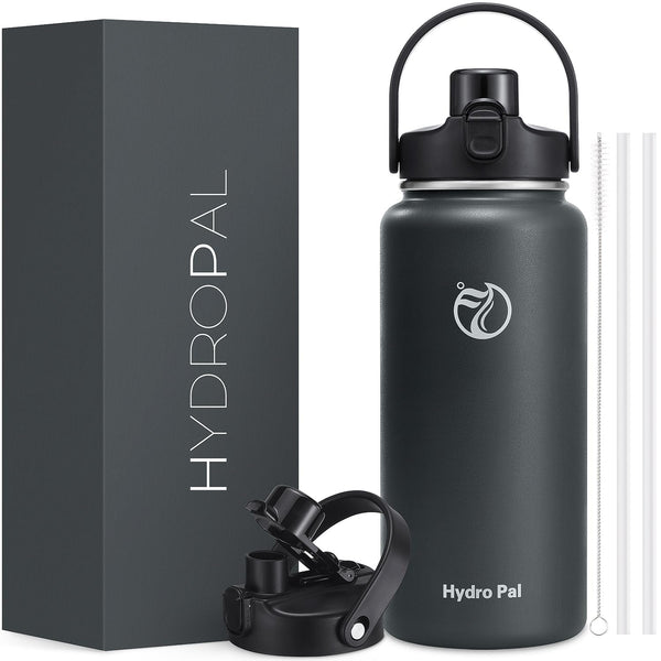 Half Gallon Insulated Water Bottle with 2-in-1 Lid (Chug Lid/Straw Lid) - Like New