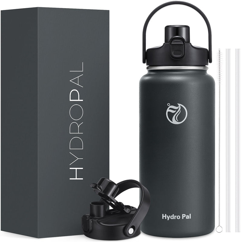 Half Gallon Insulated Water Bottle with 2-in-1 Lid (Chug Lid/Straw Lid) - Like New