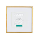 BOWENTURBO SQUARE METAL PICTURE FRAME FOR WALL TABLE TOP THIN EDGE (6X6) - GOLD - Brand New
