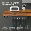 Smug Standing Desk, Adjustable Height Electric Sit Stand Up Down Rust Brown - Brand New