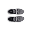 3026507 Under Armour Women's Surge 3 Slip On Black/Black/White Size 11 Like New