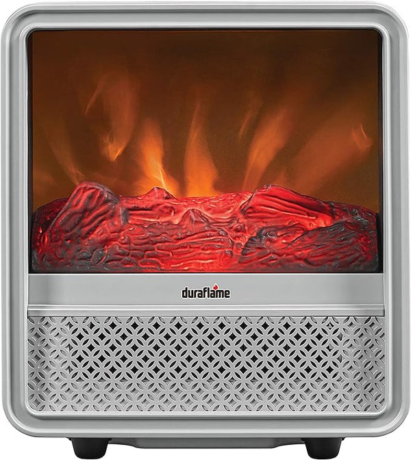 Duraflame Portable Electric Personal Cube Space Heater - Vapor Gray - Like New