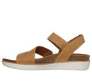 163252 Skechers Women LIFTED COMFORT Flatform Sandal, Chestnut, Size 8 - Like New