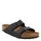 0051791 BIRKENSTOCK MEN'S ARIZONA BIRKO-FLOR SANDALS REGULAR FIT BLACK SIZE 9 Like New