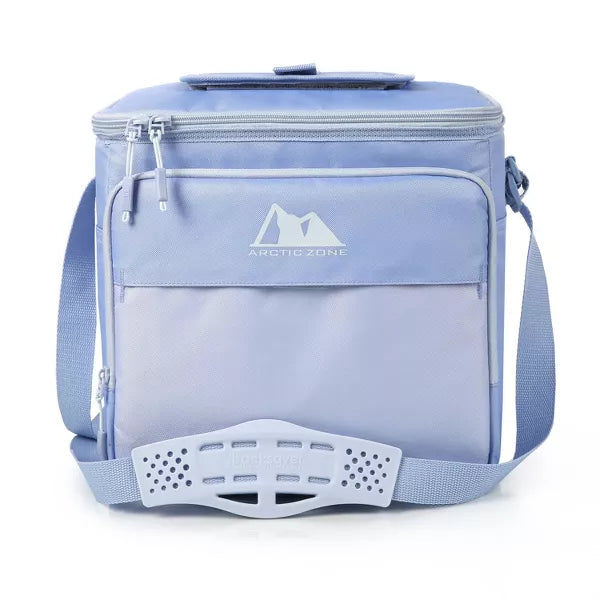 ARCTIC ZONE ESSENTIALS 24 CANS HARD SIDED COOLER - PALE PERIWINKLE - Brand New