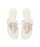 90582 TORY BURCH WOMEN'S MILLER EMBELLISHED SANDALS NEW IVORY SIZE 8.5 Like New