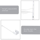 SMART DESIGN OVER THE DOOR PANTRY ORGANIZER RACK 6 ADJUSTABLE SHELVES WHITE - Like New