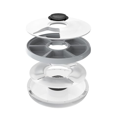 AMAZON BASICS AUTOMATIC PET FEEDER WITH COOLING PACK 12.4" X 12.4" X 2.99" - Like New