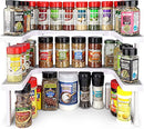 Spicy Shelf Premium Expandable 2-Tier Spice Rack Organizer USO2.0 - White - Brand New