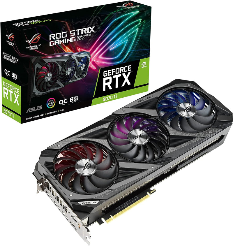 ASUS ROG Strix NVIDIA GeForce RTX 3070 Ti OC Edition Gaming Graphics Card -BLACK - Like New