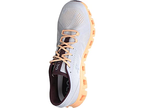 40.99699 On Running Women's Cloud X Sneakers, SILVER/ALMOND, Size 7 - Like New