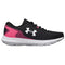 3024888 Under Armour Women Charged Rogue 3, 004 Black/Pink Punk/White, Size 7 Like New