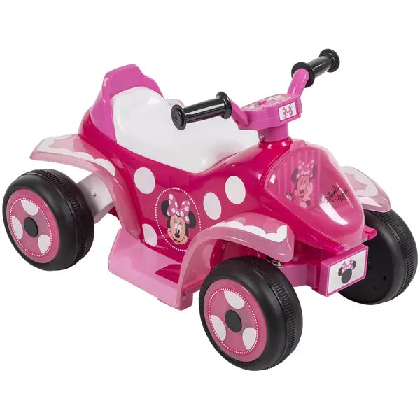 HUFFY MINNIE MOUSE BATTERY RIDE-ON QUAD - 6V - AGE 1.5+ YEARS OLD - PINK - Like New