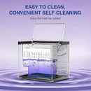 ORFLROA Countertop 9 Ice Cubes 6 Mins Portable Ice Maker 2 Sizes S/L - Inky - Like New