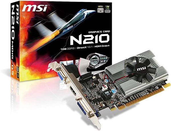 MSI GeForce 210 1GB DDR3 PCI Express 2.0 x16 Video Card - N210-MD1G/D3 Like New