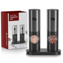 EagmaK Electric Salt and Pepper Grinder Battery Powered, 2 Pack - Dark Gray - Like New