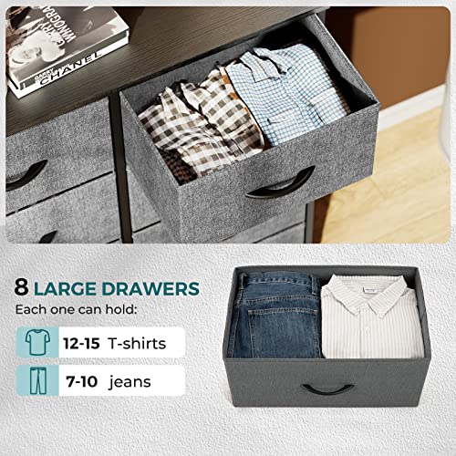 SMUG Dresser Drawers Dresser for Bedroom Cabinet - Grey - Like New