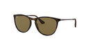 RJ9060 Ray Ban Girls' Erika Round Rubber Havana Dark Brown Lenses 50MM - 50MM - Like New