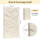 GLSLAND GLALAND 3D FAUX STONE WALL PANELS, 4 PCS PU WALL PANELS FOR INTERIOR - Like New