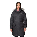 COLUMBIA WOMEN'S SUTTLE MOUNTAIN LONG INSULATED JACKET - SIZE: MEN LARGE - BLACK - Brand New