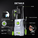 HOMSHADE ELECTRIC PRESSURE WASHER 4200PSI MAX 2.6 GPM POWER WASHER - GRAY - Like New