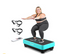 POWET VIBRATION PLATE EXERCISE MACHINE FOR WEIGHT LOSS WOUKOUT - LIGHT BLUE - Like New