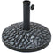 Sunnydaze 18-Inch Diameter Pebble Texture Resin Umbrella Base - Gray - Like New