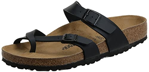 0071791 BIRKENSTOCK WOMEN'S MAYARI BIRKO-FLOR SANDALS REGULAR FIT BLACK SIZE 4 Like New