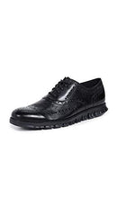 C20719 COLE HAAN MEN'S ZEROGRAND WING OXFORD LEATHER SHOES BLACK SIZE 10 - Like New