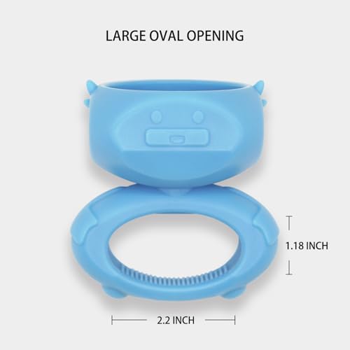 BONIVET DOG CHEW HOLDER BONE HOLDER FOR DOGS HOLDS YAK CHEWS YC-3 - LAKE BLUE - Like New