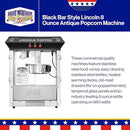 Great Northern Popcorn Black Bar Lincoln Antique 83-DT5604 - STAINLESS STEEL - Like New