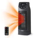 BLACK+DECKER OSCILLATING CERAMIC DESKTOP HEATER REMOTE ADJUSTABLE - BLACK - Like New