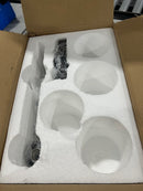 GENERIC 4 LIGHT VANITY LIGHT FIXTURE BLACK - BLACK - Like New