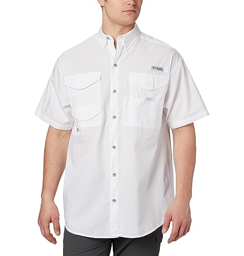 COLUMBIA MENS BONEHEAD SHORT SLEEVE SHIRT 2XL WHITE - Brand New