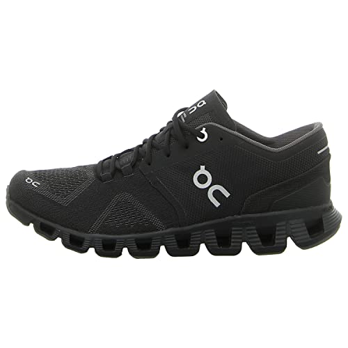 CLOUD19M ON MEN'S CLOUD SNEAKERS BLACK/ASPHALT Size 10 Like New