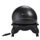 GAIAM CLASSIC BACKLESS BALANCE BALL CHAIR | 52CM ANTI-BURST, PUMP - CHARCOAL - Like New