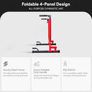 BalanceFrom Multi-Function Dip Stand Dip Station Dip Bar Structure Design  RED - Brand New