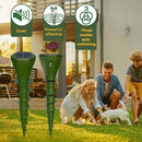 Mole Repellent for Lawns Gopher Screw Repeller Solar Powered Groundhog 2 PACK - Like New